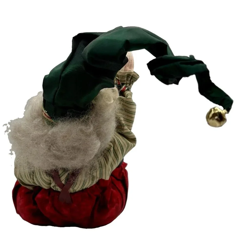 Vtg Old World Santa Claus Father Christmas Shelf Sitter Handmade Holiday Decor